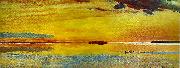 bruno liljefors solnedgang oil painting